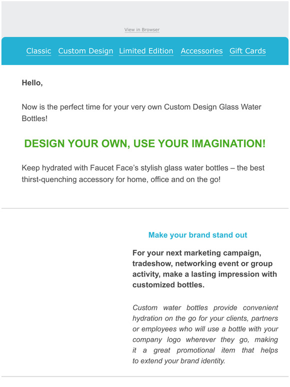 Don't Miss The Chance: Create Your Own Custom Bottle!