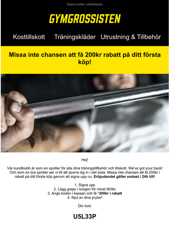 Sista chansen: 200kr i rabatt