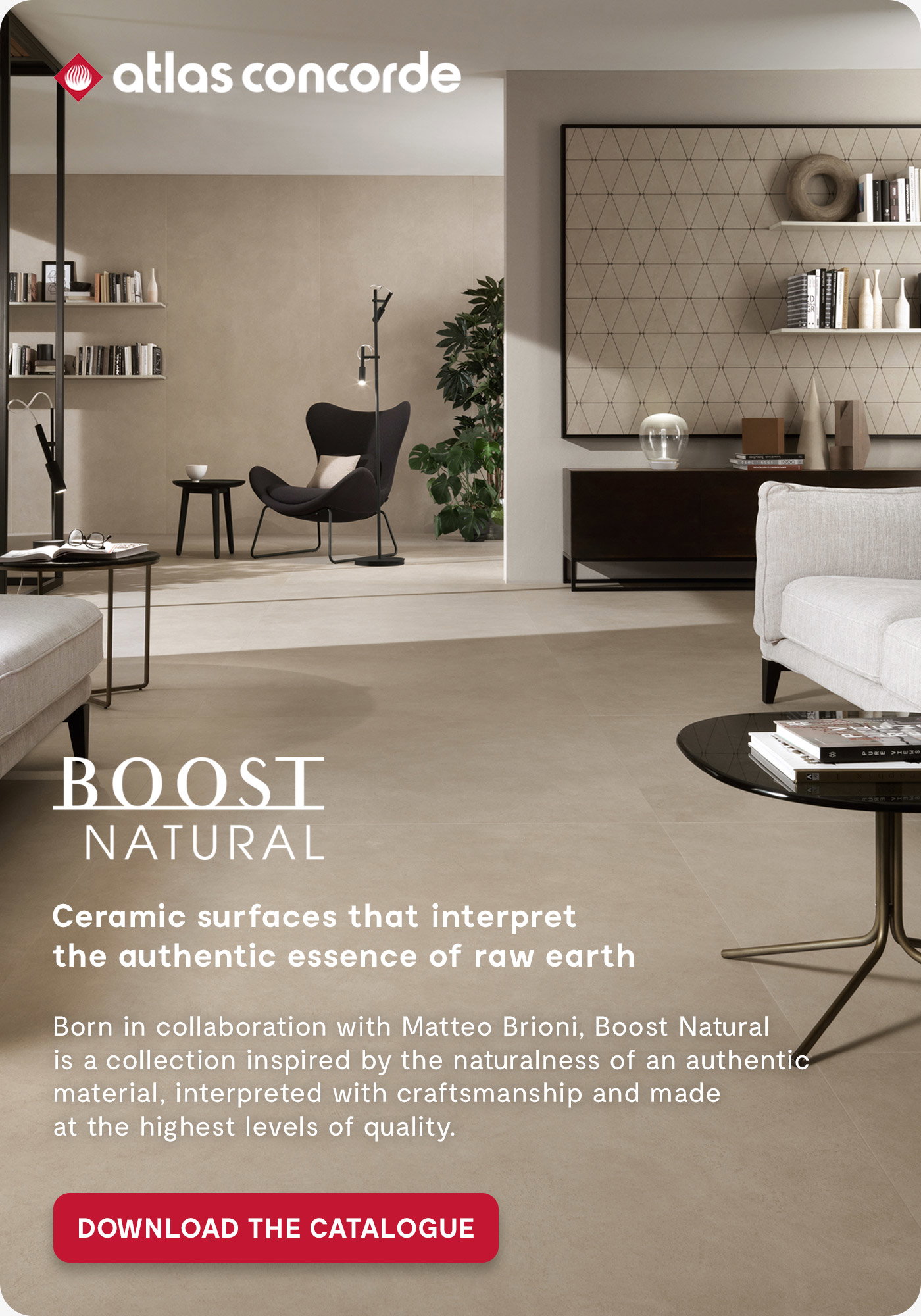 Archiproducts DE: Natural surfaces inspired by raw earth: Boost