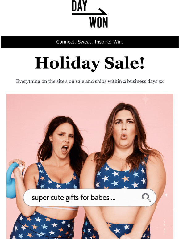 Gorgeous deals. Perfect gifts. Everything's on sale!