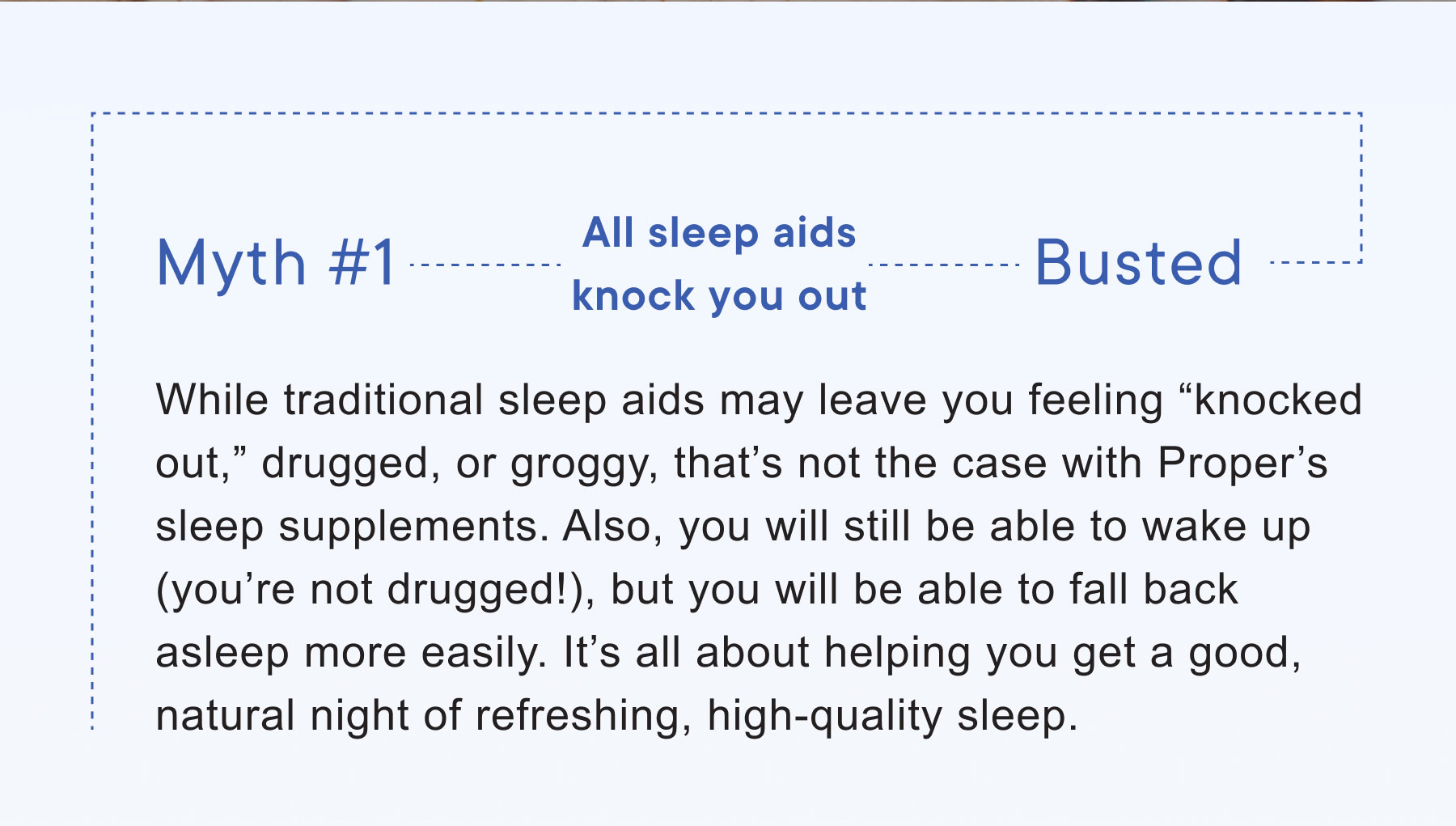 Proper Sleep aids myth vs fact Milled