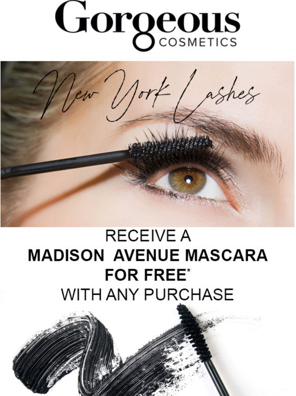 FREE Madison Avenue Mascara for any purchase!