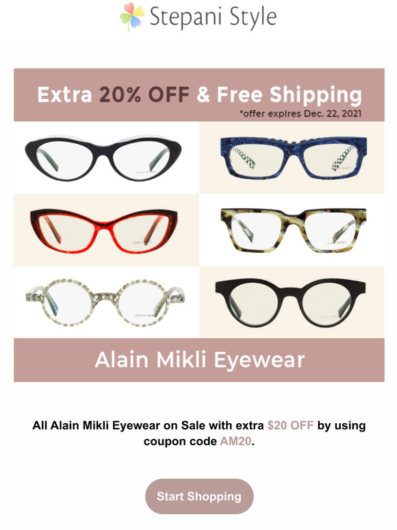 Alain Mikli Eyeglasses: New Arrivals and Best Sellers on Sale for $79