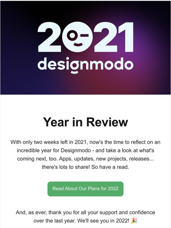 2021 Year in Review, Our Plans for 2022