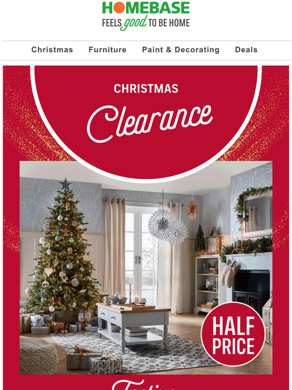 Homebase Christmas clearance inside Milled