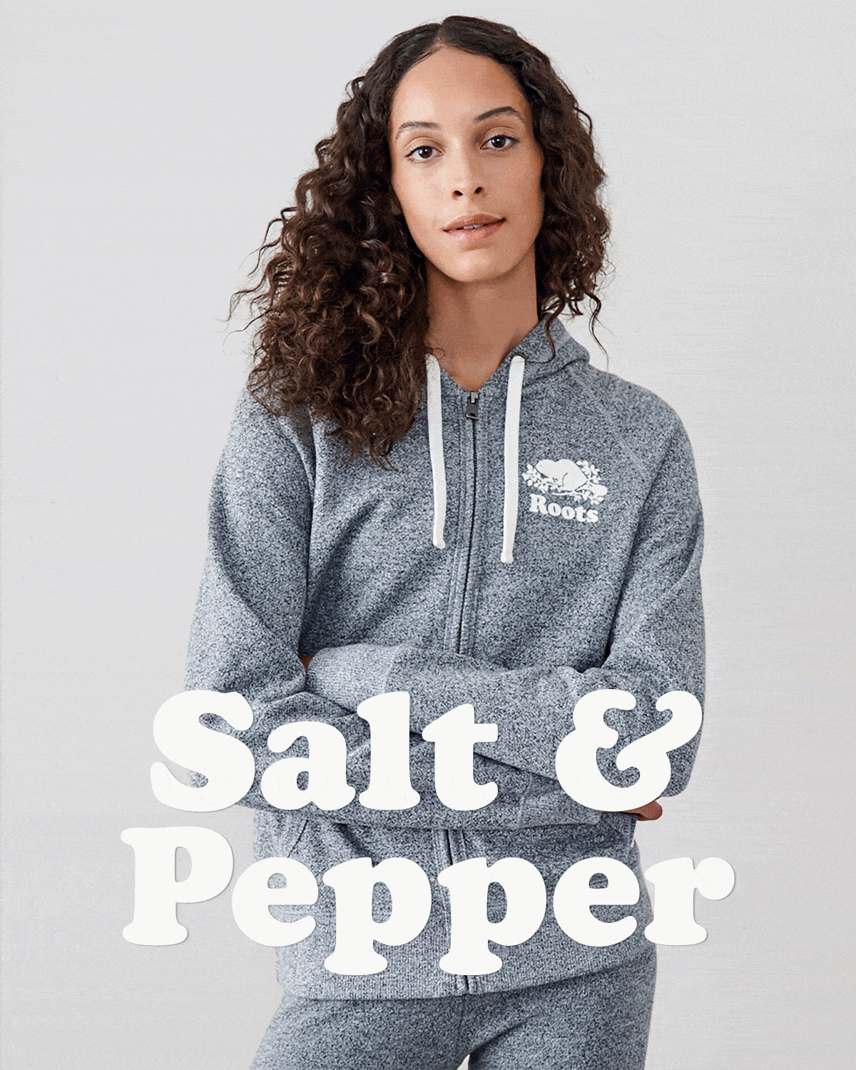 Roots Canada Cozy Does It! Salt & Pepper Sweats For The Whole Family