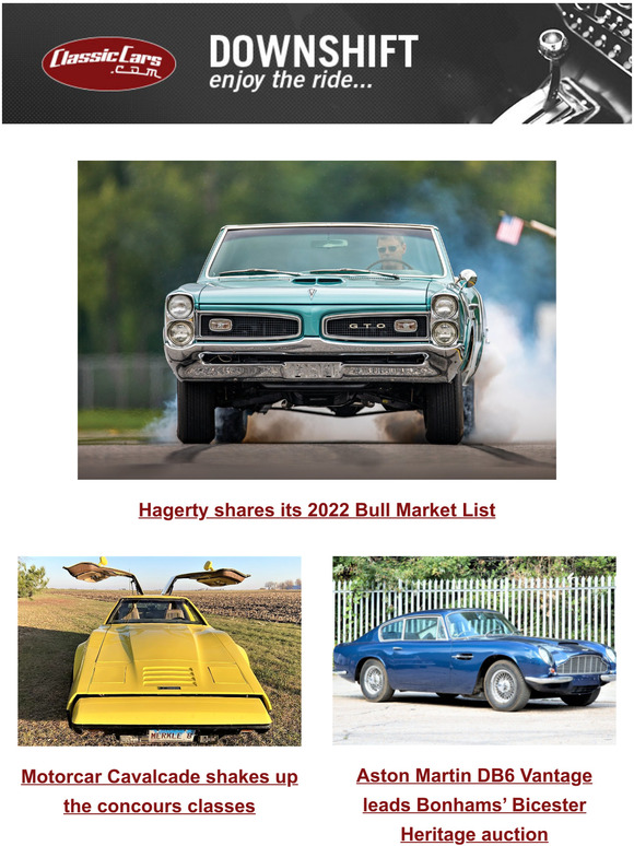 ClassicCars: Hagerty Shares Its 2022 Bull Market List | Milled