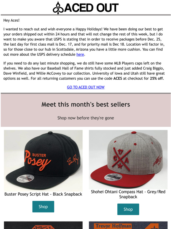 Last Minute Shopping, Shipping Deadlines, and a 25% off CODE!