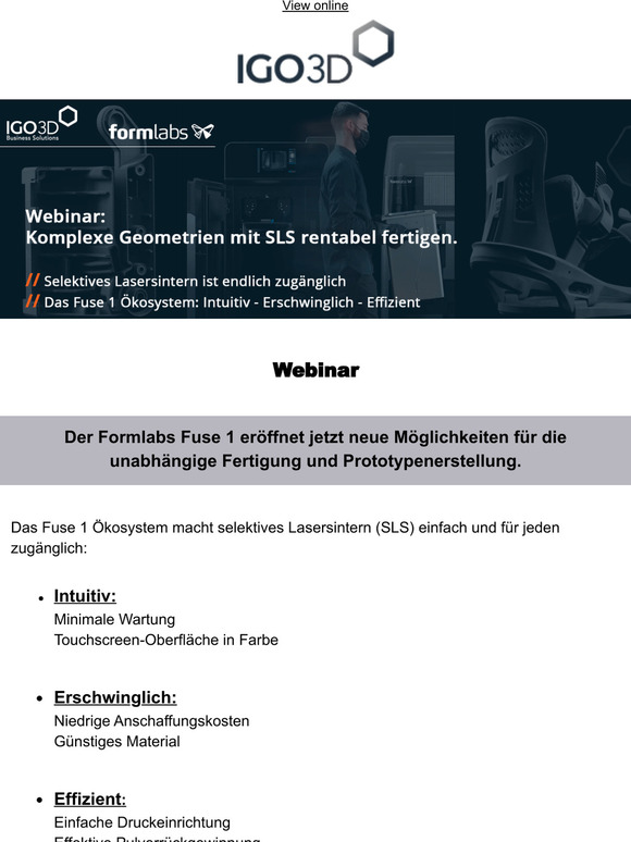 Formlabs Fuse 1 Webinar