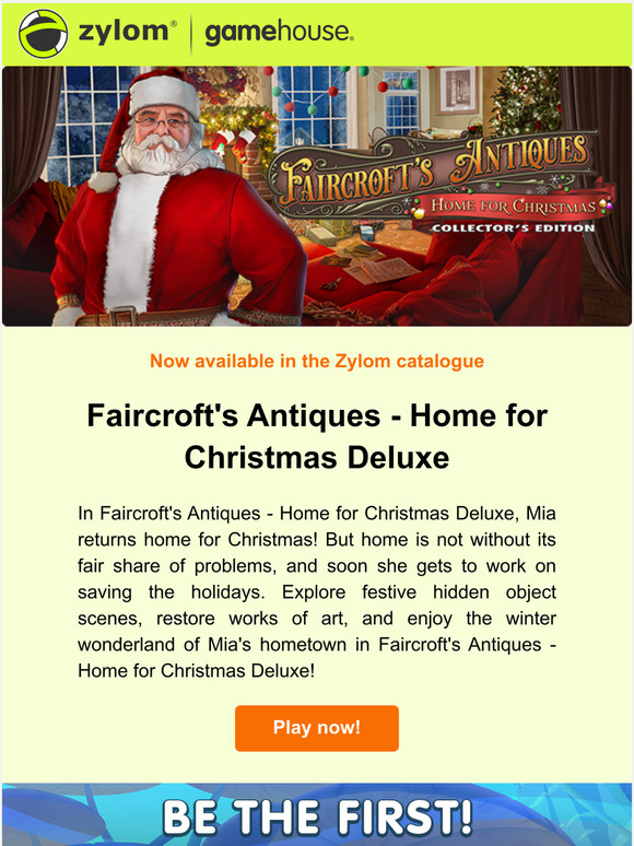 Faircroft's Antiques - Home for Christmas Deluxe makes this holiday season brighter! Restore art, fix up antiques, and help Mia save Christmas!