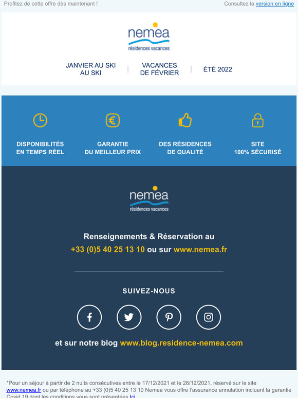 Rservez vos vacances pour Nol en toute srnit !