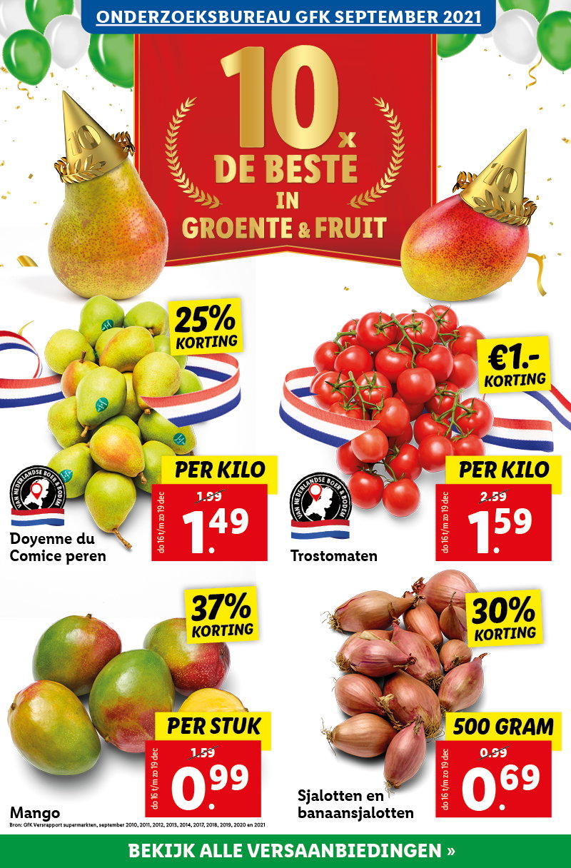 Vers aanbiedingen