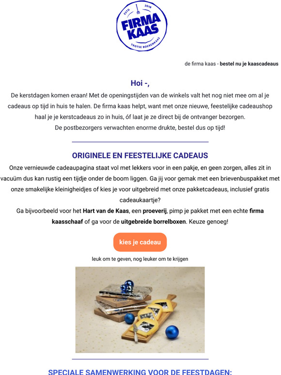 Geniet deze kerstdagen met boerenkaas op tafel