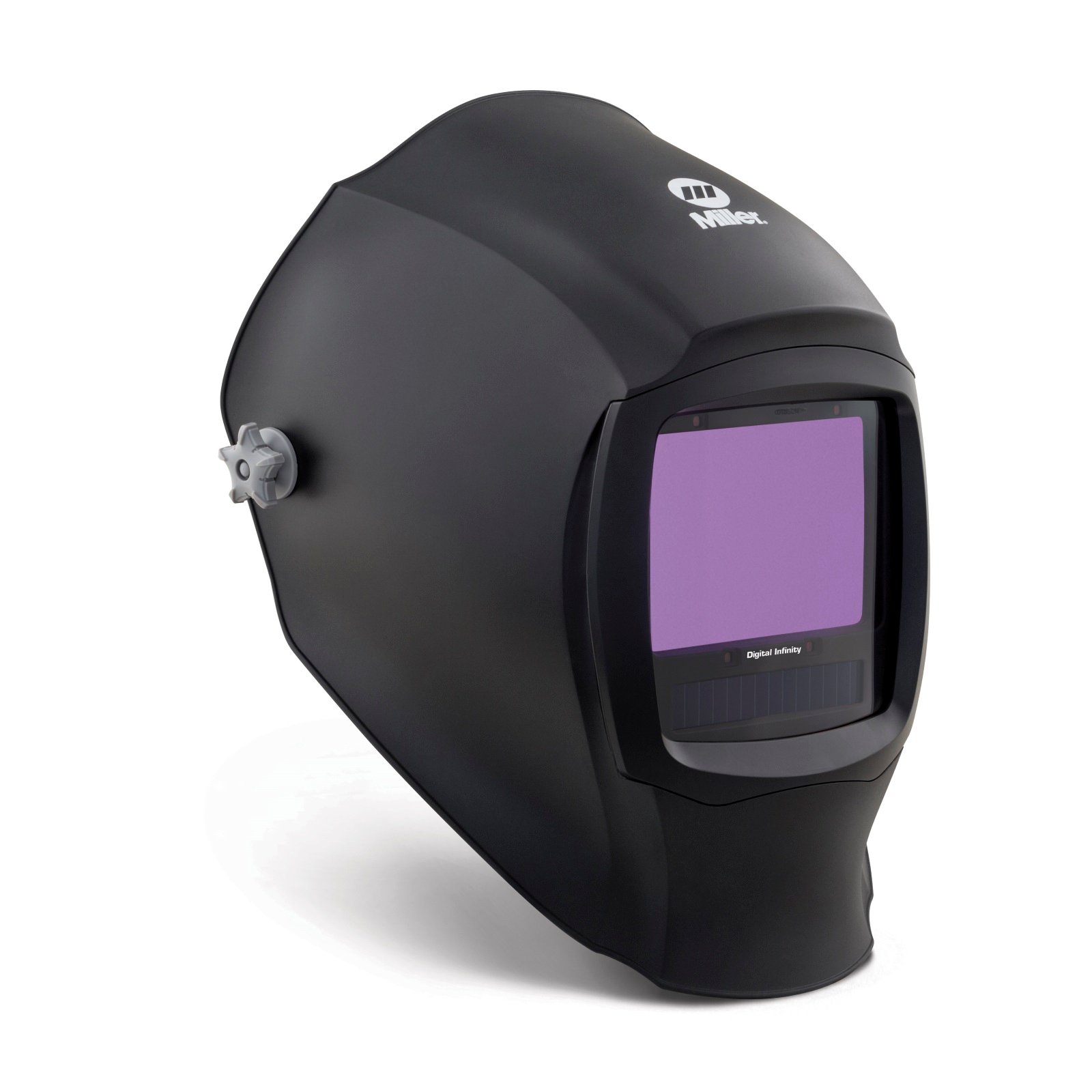 Image of Miller Black Digital Infinity Auto Darkening Welding Helmet with ClearLight Lens (280045)