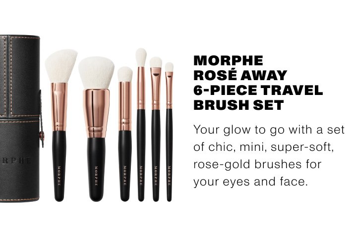 Morphe Aurascape 6-Piece Face & Eye Travel Brush Set