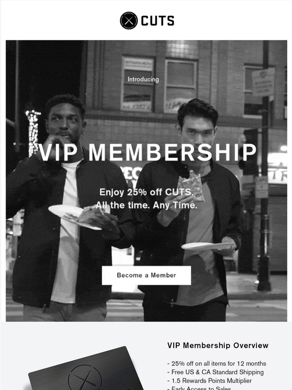 Cuts: Introducing CUTS VIP Membership | Milled