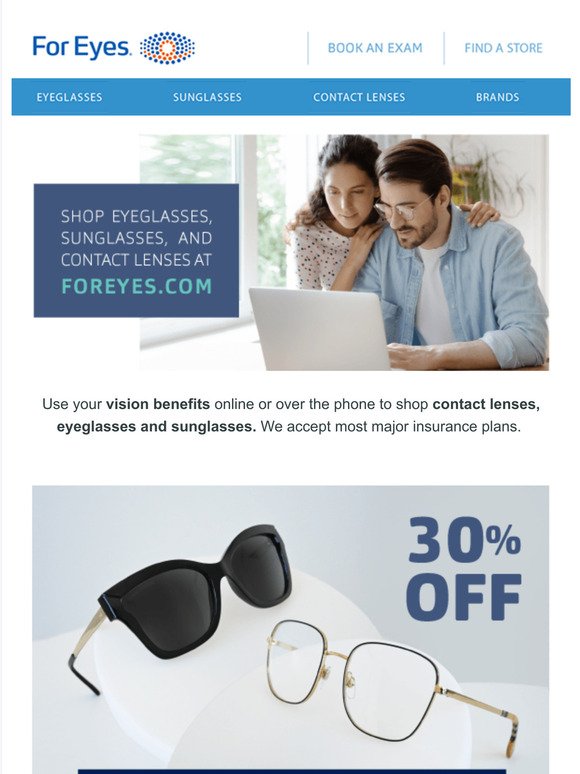 Shop online for your eyecare needs!