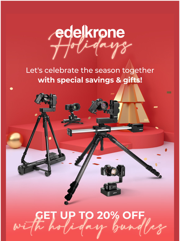 edelkrone Holiday Specials  No-limit-free shipping, gifts, and more!