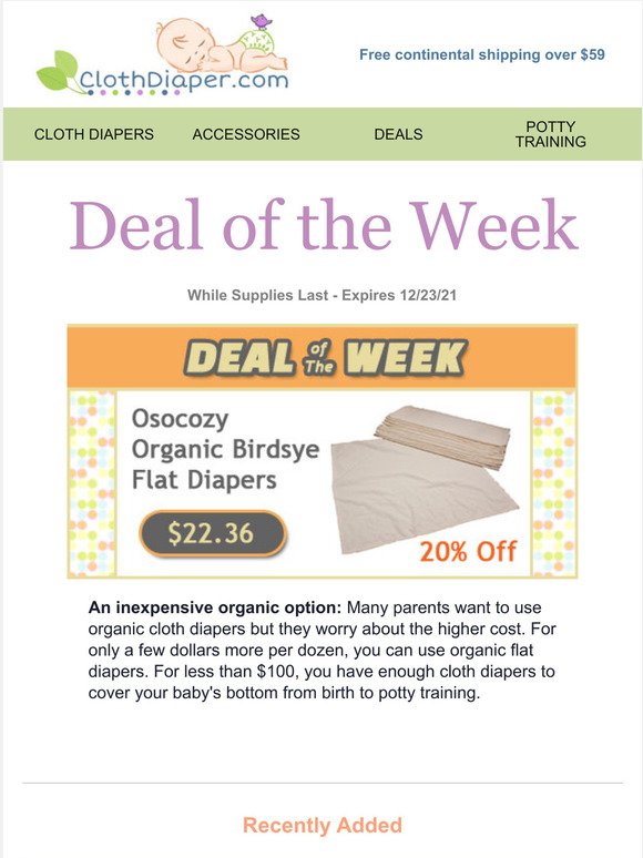 Deal of the Week: 20% Off OSoCozy Organic Flats
