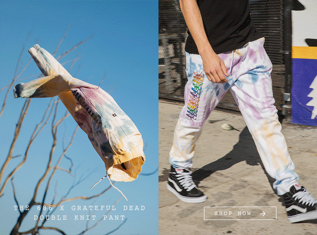 686 x Grateful Dead Men's Everywhere Performance Double Knit Pant