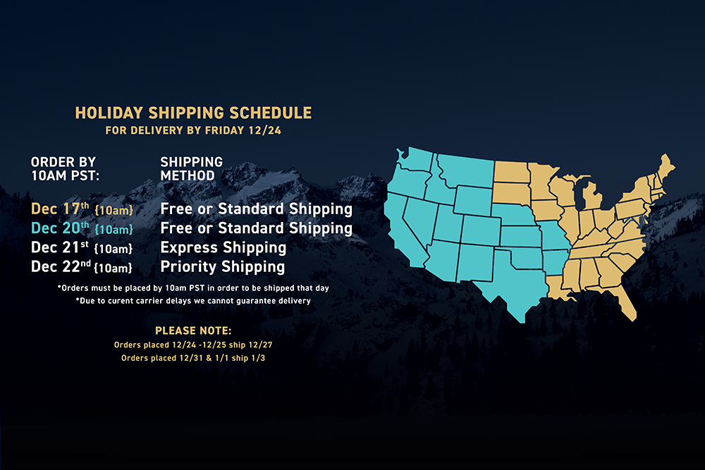 Holiday Shipping Schedule
