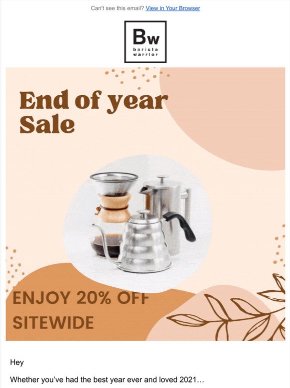 End Of Year Sale Begins Now!