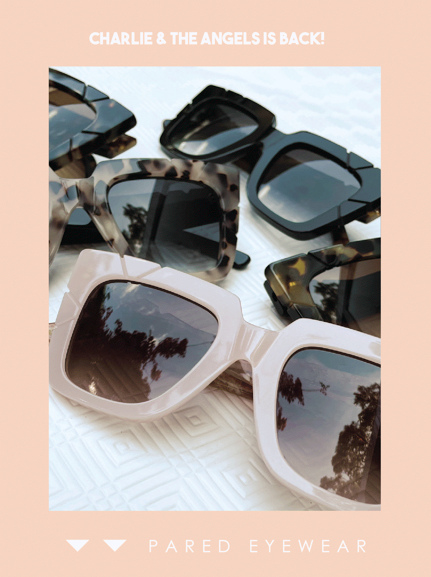 Pared Eyewear sunglasses CHARLIE & THE ANGELS ROSE SHELL Pared: Have You Heard Of This Celeb-Adored Eyewear Line? main image 3