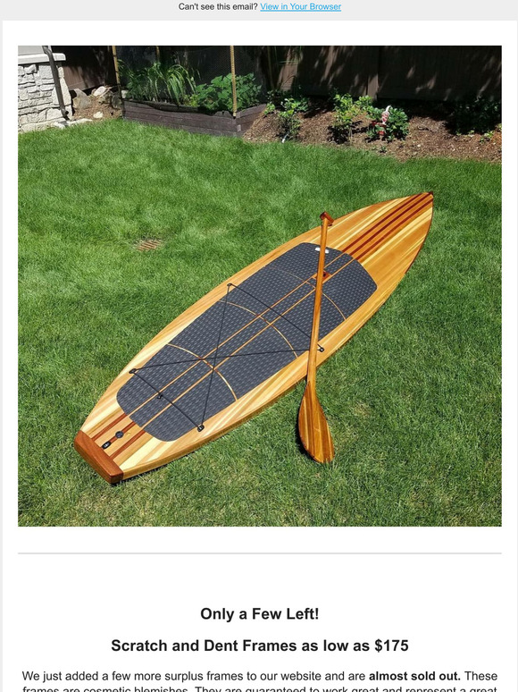 Jarvis Boards Paddle Board Scratch and Dent Sale Holiday Edition! Milled
