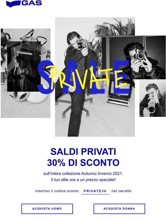 SALDI PRIVATI: 30% di sconto