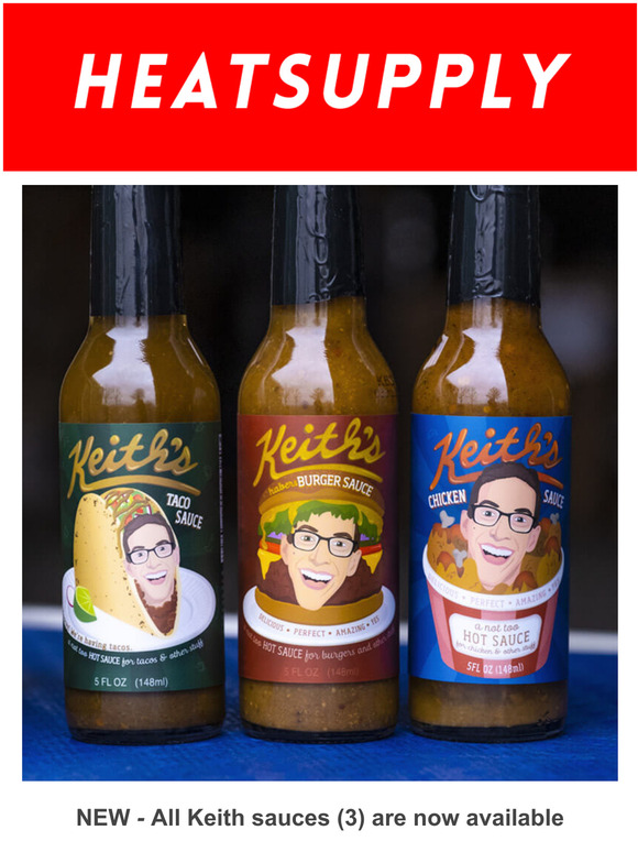 Heatsupply Nl & Be NEW Keith's sauces Exclusively available at Heatsupply Milled