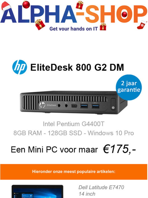 Kerst bij Alpha-Shop