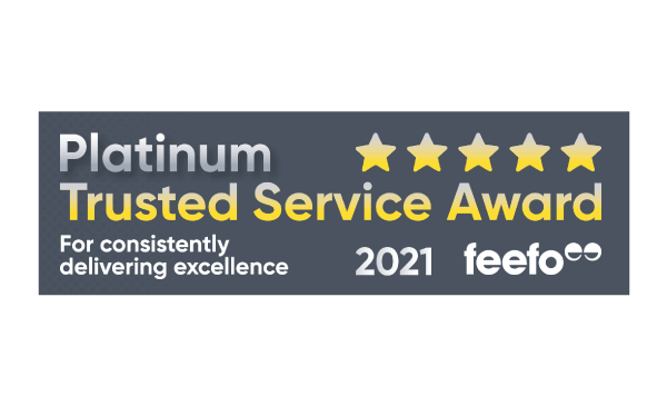 Feefo Platinum Trusted Service Award