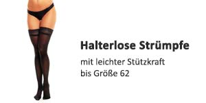 Halterlose Strümpfe mit Stützkraft
