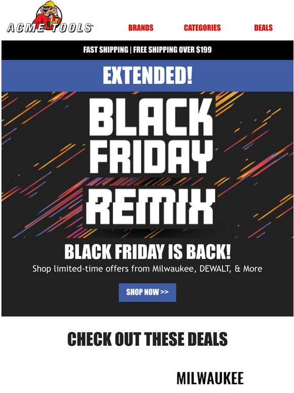 Acme Tools Black Friday Remix EXTENDED Milled