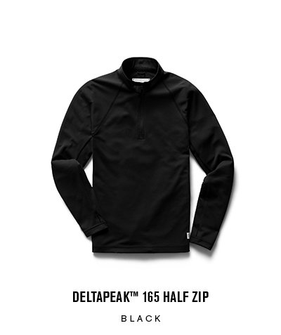 DELTAPEAK 165 HALF ZIP | BLACK