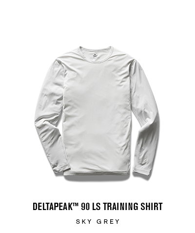 DELTAPEAK 90 LS TRAINING SHIRT | SKY GREY