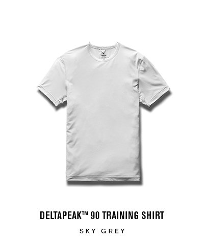 DELTAPEAK 90 TRAINING SHIRT | SKY GREY