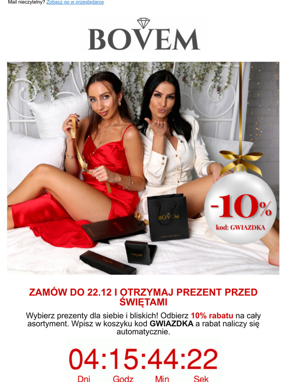  Gwarancja dostawy PRZED witami | -10% na biuteri