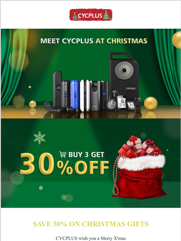[30% Off CYCPLUS Christmas Sale] Magical Season, Magical Savings