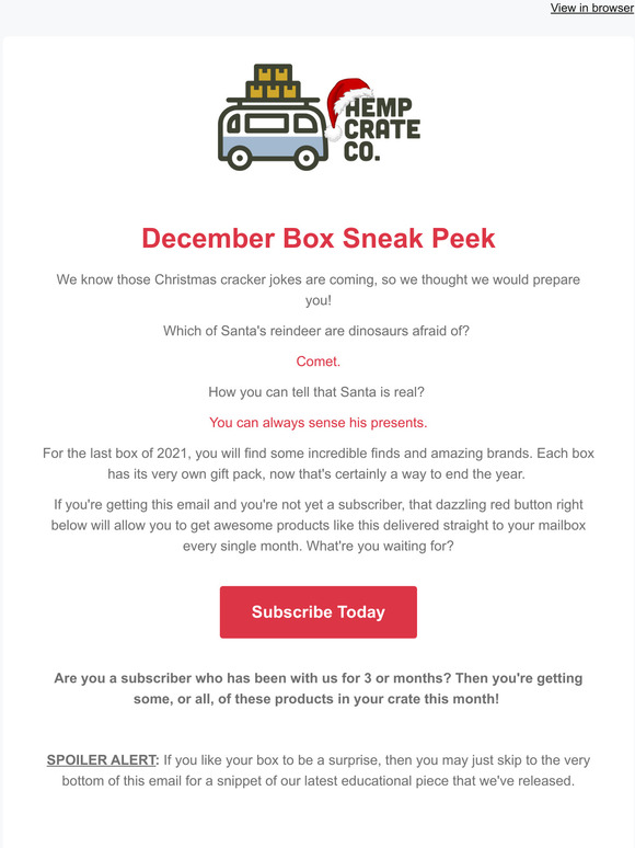 December Box Sneak Peek! 