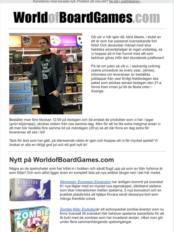 En riktigt god jul! - WorldofBoardGames.com
