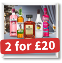 2 for £20 selected alcohol