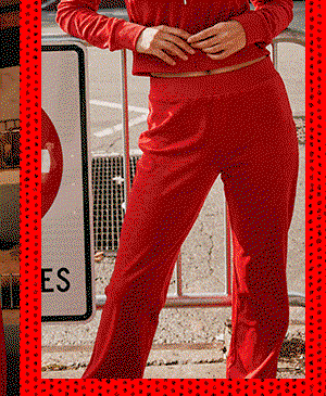 OG BIG BLING VELOUR TRACK PANT