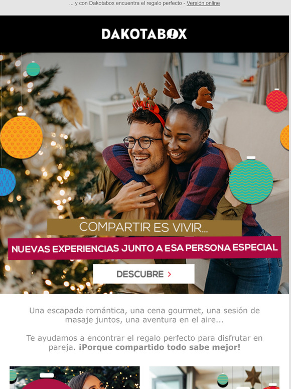 Cajas regalo para disfrutar en pareja - Dakotabox