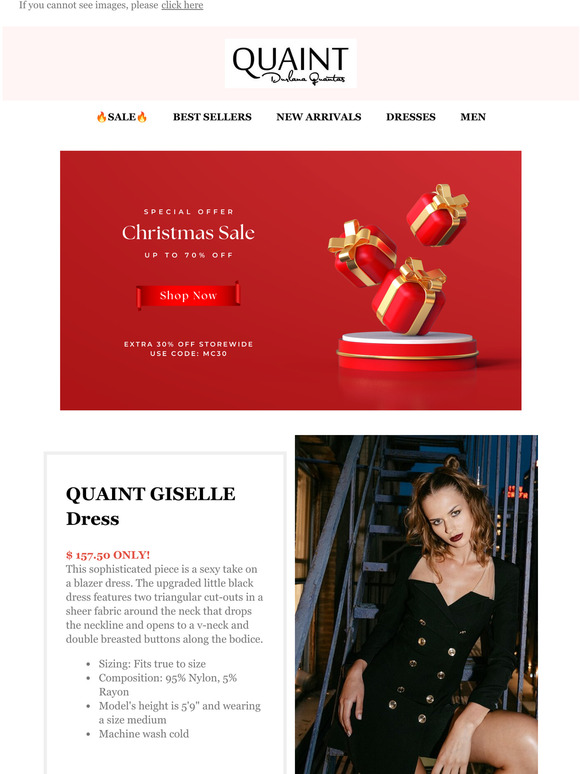 CHRISTMAS SALEEXTRA 30% OFF SITEWIDECODE: MC30