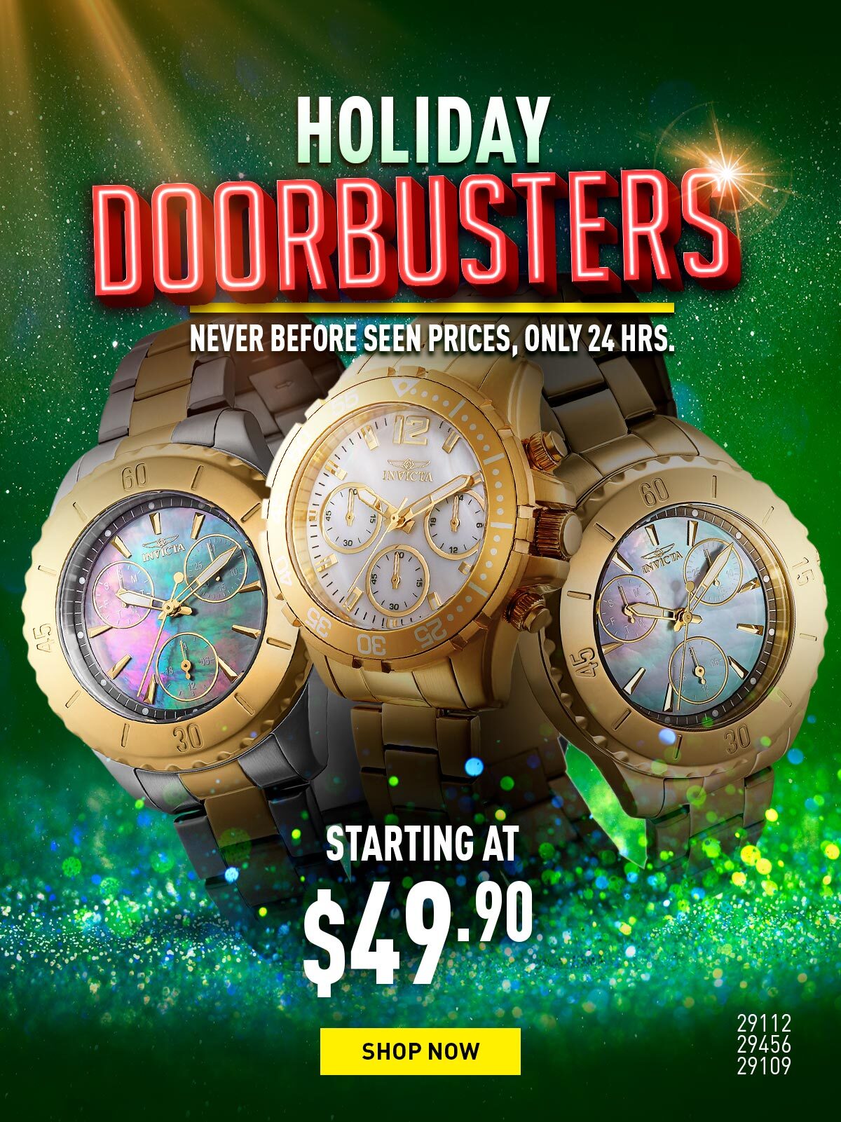 Invicta Wow! Doorbuster Deals Are Here! Milled