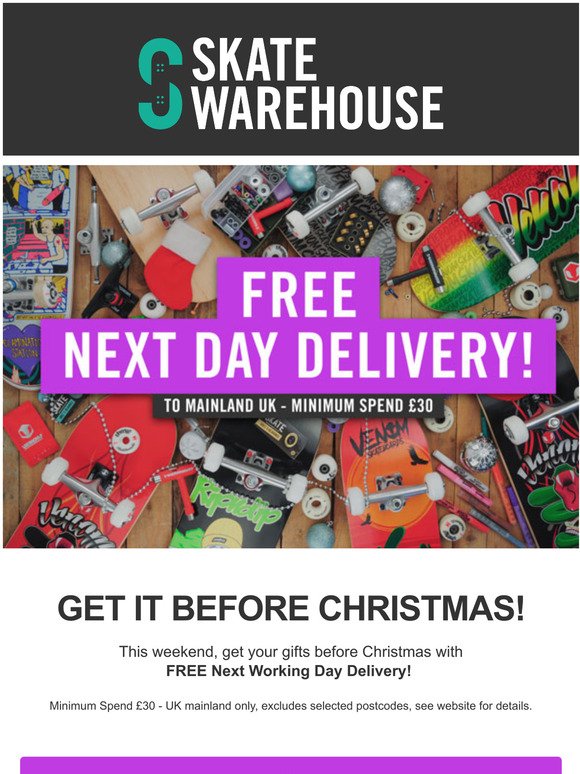 FREE Next Day Delivery!