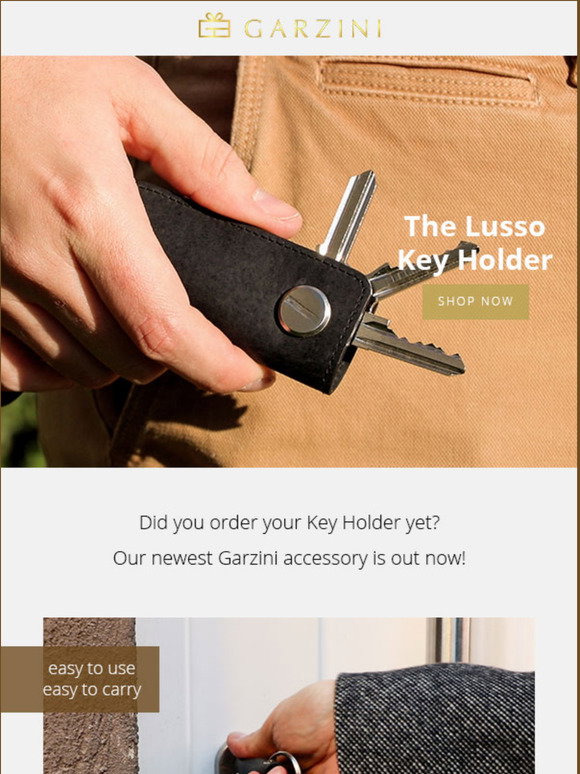 Lusso Key Holder - Garzini Lusso Brushed Brown