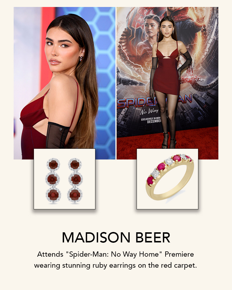 Kallati Jewelry: Madison Beer Wears Kallati Jewelry to Spiderman Premiere  December 13, 2021 | Milled