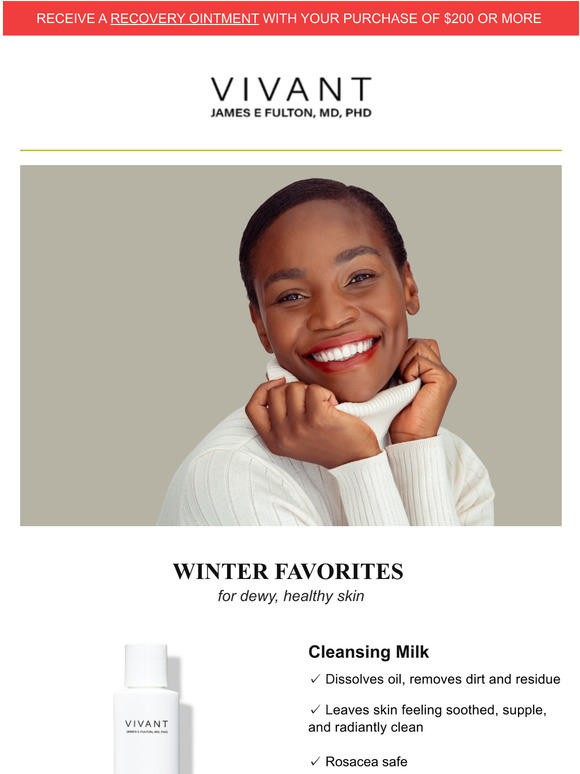 Vivant Skin Care Are you winter ready? Milled
